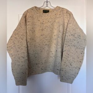 RIVER VIEW Ireland vintage Knit Sweater Cream Beige Women’s large/extra large